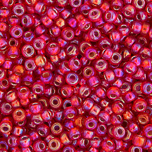 Miyuki Seed Bead 11/0 Silver-Lined Flame Red AB