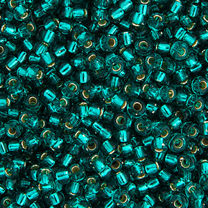 Miyuki Seed Bead 11/0 Silver-Lined Teal Caribbean