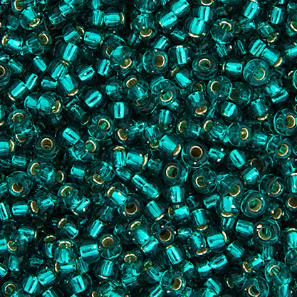 Miyuki Seed Bead 11/0 Silver-Lined Teal Caribbean