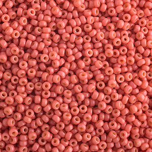 Miyuki Seed Bead 11/0 Opaque Dark Salmon Pink Duracoat