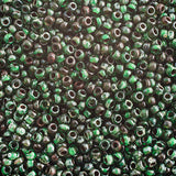 Miyuki Seed Bead 11/0 Transparent Green Picasso