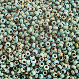 Miyuki Seed Bead 11/0 Opaque Turquoise Blue Picasso