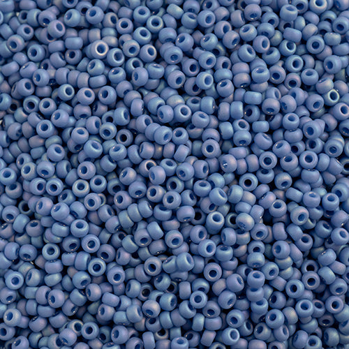 Miyuki Seed Bead 11/0 Frosted Glazed/Rainbow Blue Sapphire Matte AB