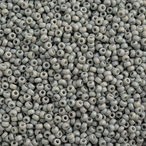 Miyuki Seed Bead 11/0 Frosted Glazed/Rainbow Grey Matte AB